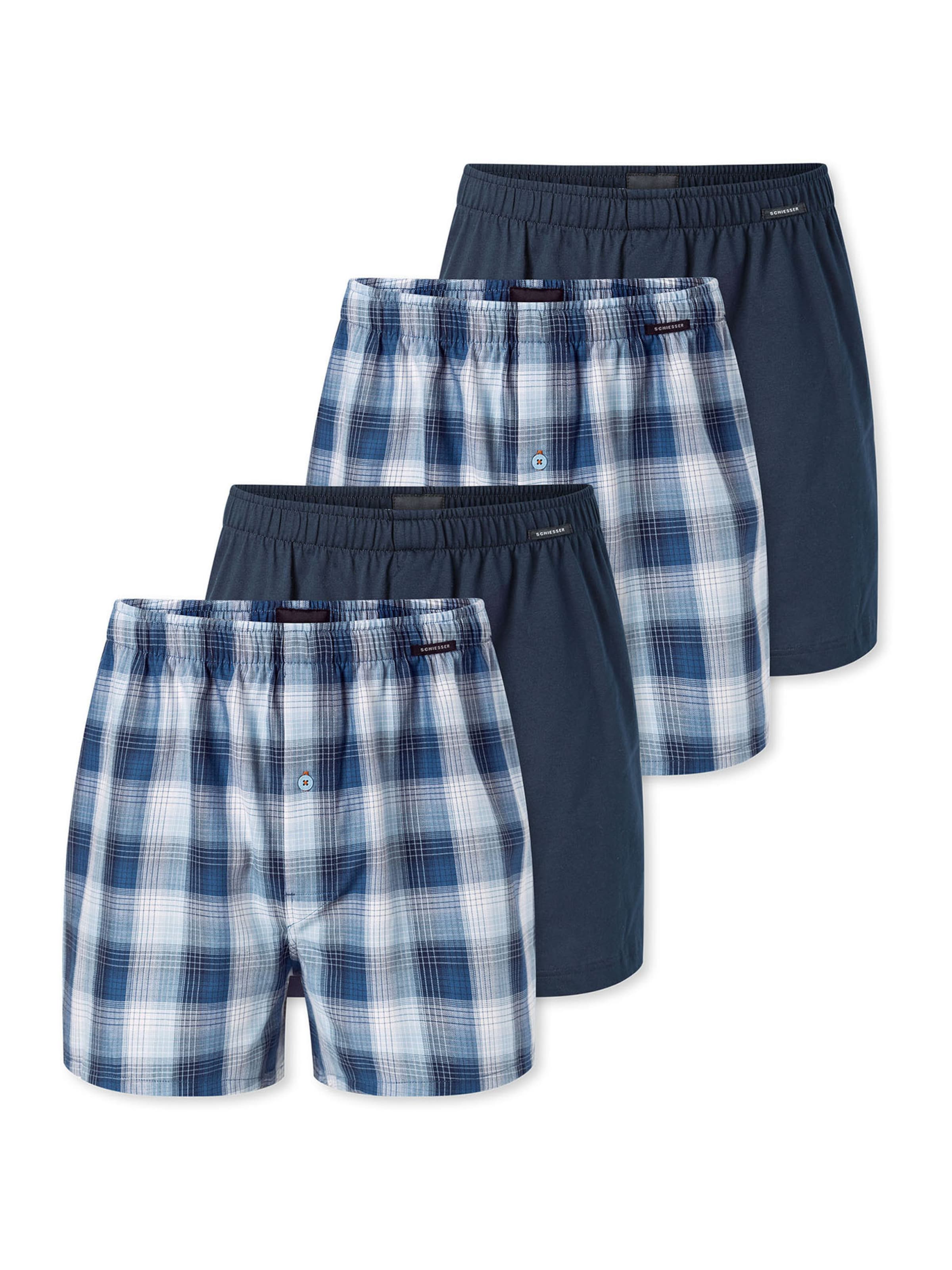 Boxers ' Multipacks ' SCHIESSER en bleu : devant