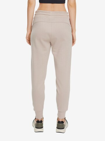 ESPRIT Tapered Sportbroek in Beige