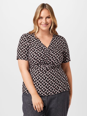 Trendyol Curve - Blusa em preto: frente