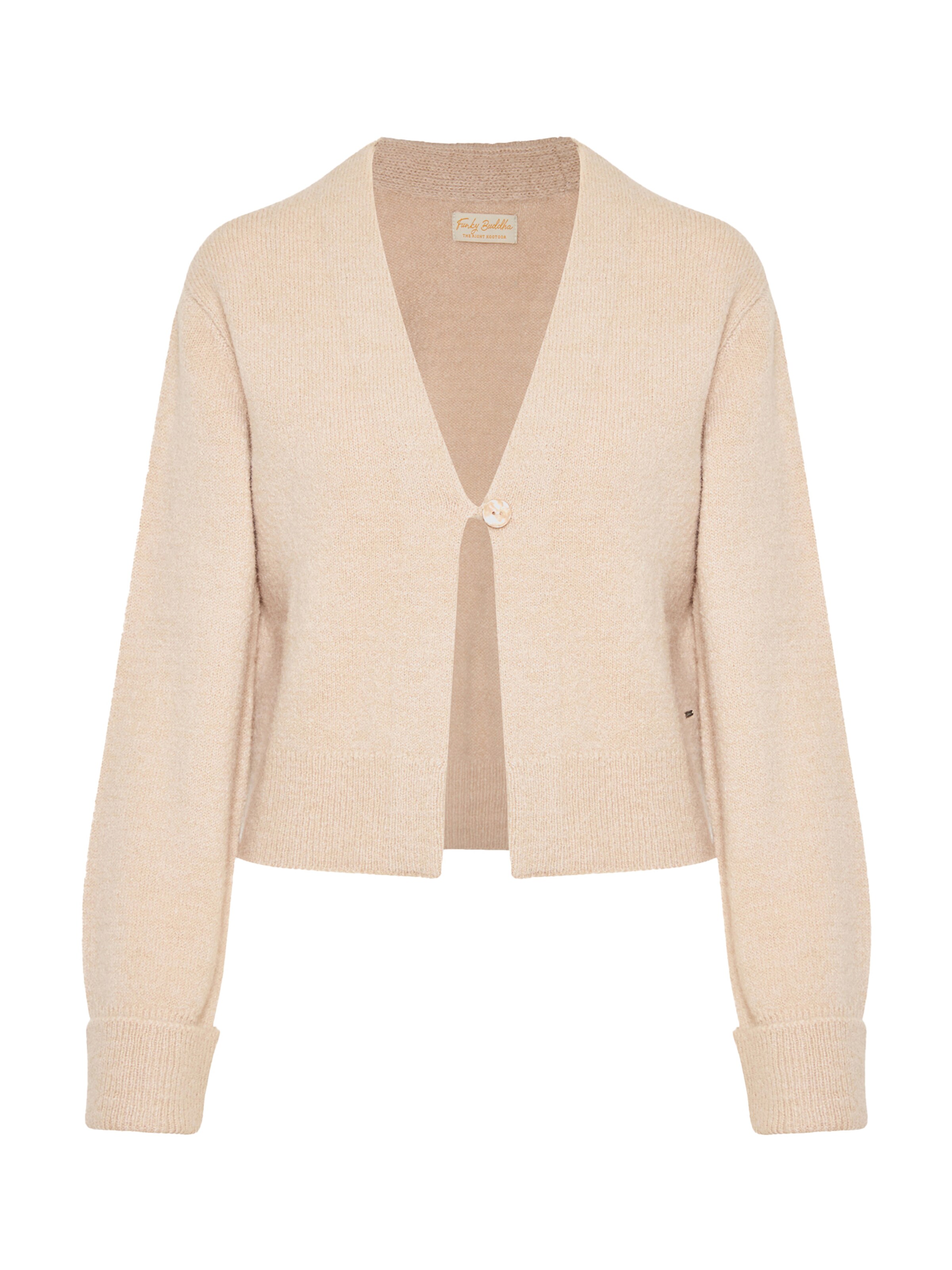 smėlio Funky Buddha Kardiganas: priekis