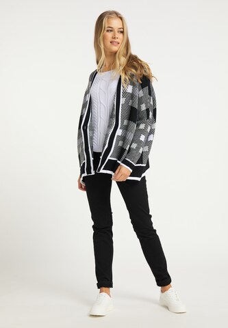 Cardigan oversize usha BLUE LABEL en noir