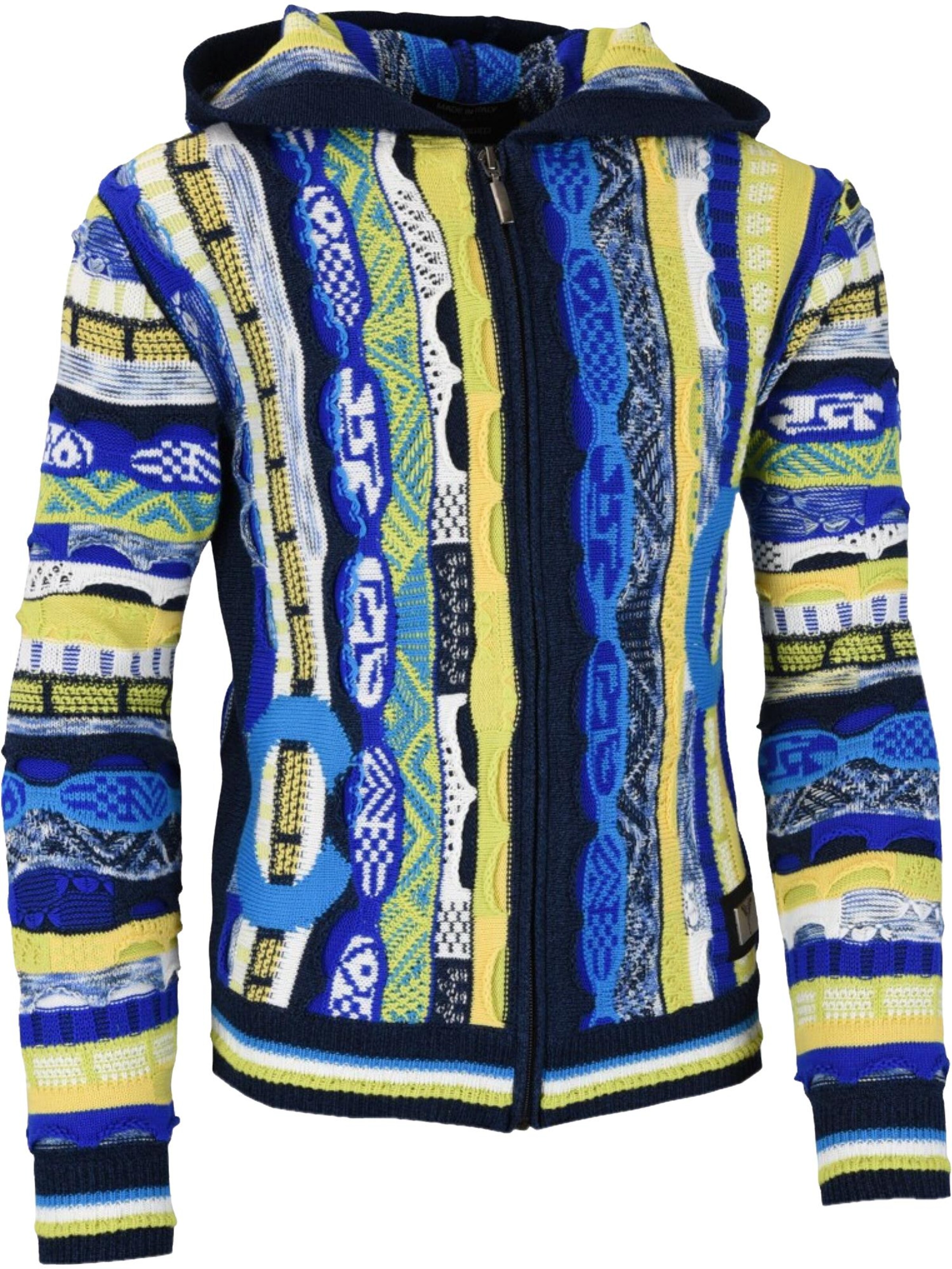 Cardigan 'Castaldo' Carlo Colucci en mélange de couleurs : devant