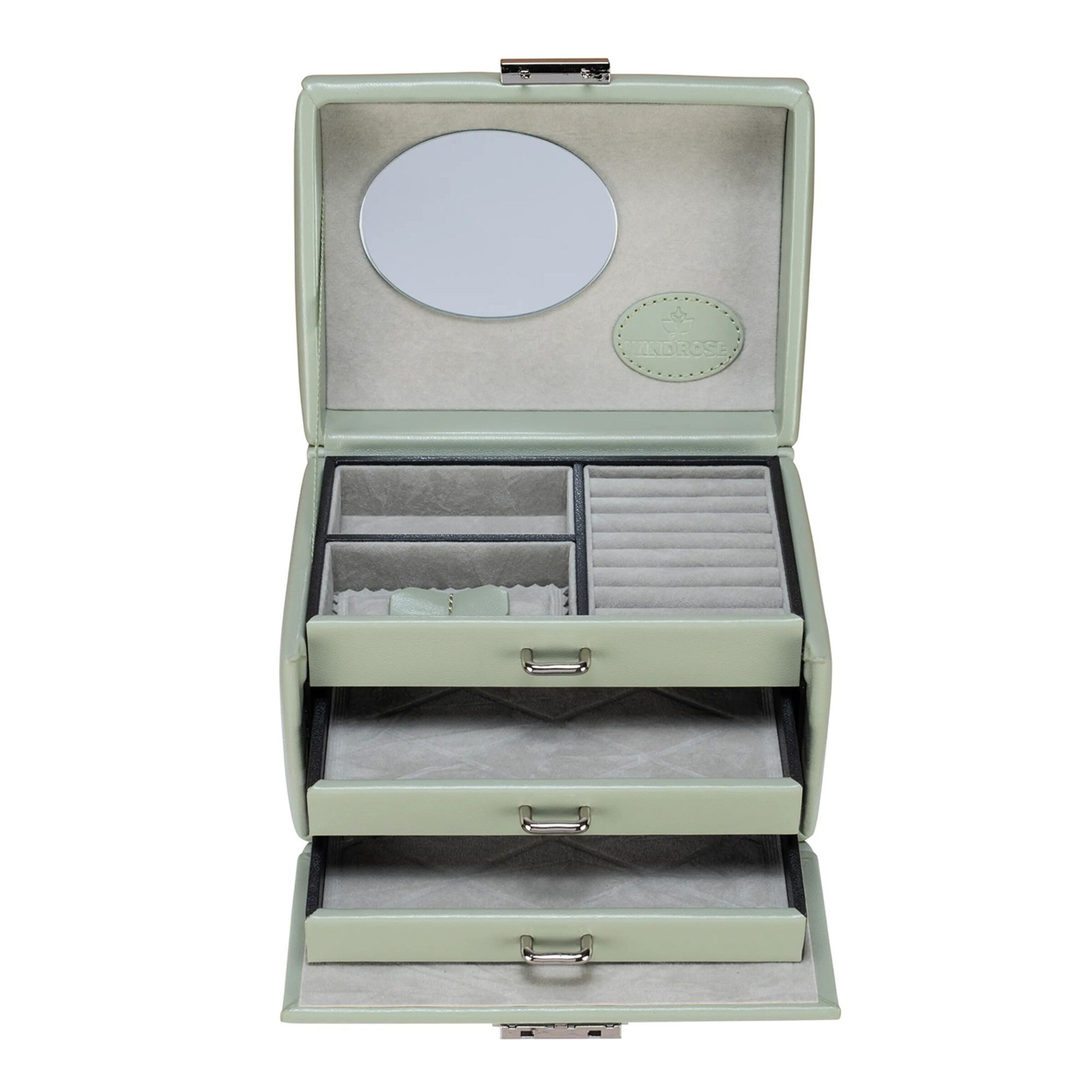 Boîte à bijoux 'Merino' WINDROSE en vert
