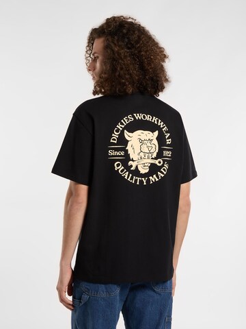 Maglietta 'WRENCH' di DICKIES in nero: frontale