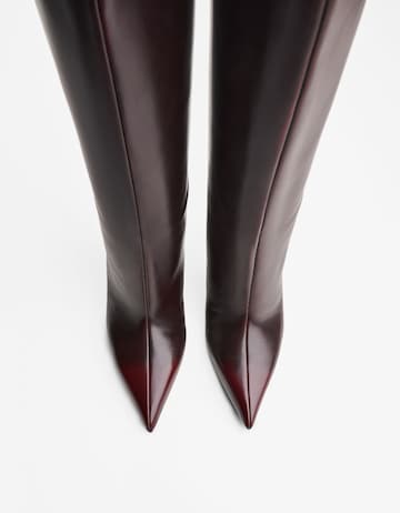 Bottes Bershka en rouge