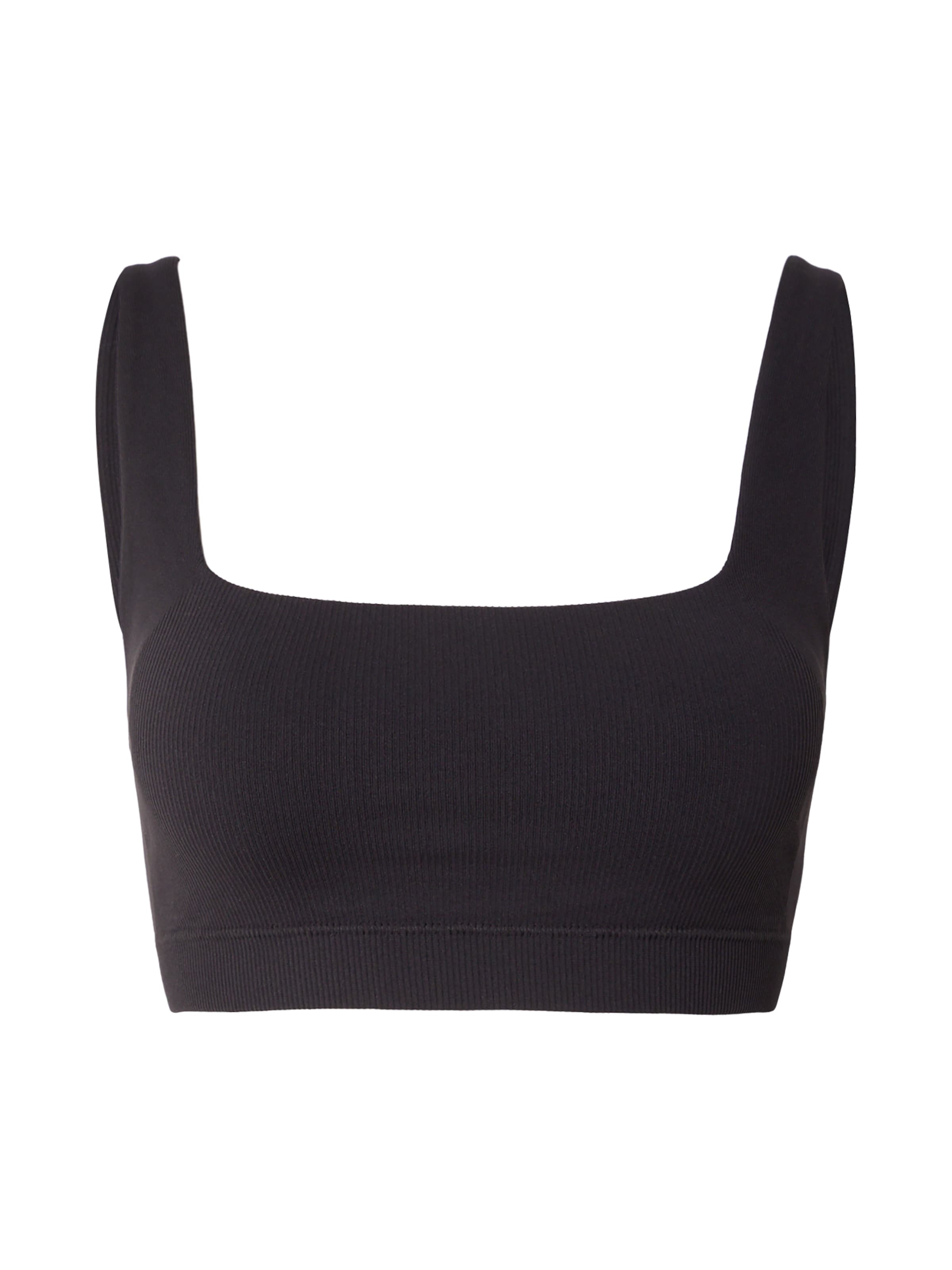 Soutien-gorge de sport Fabletics en noir : devant