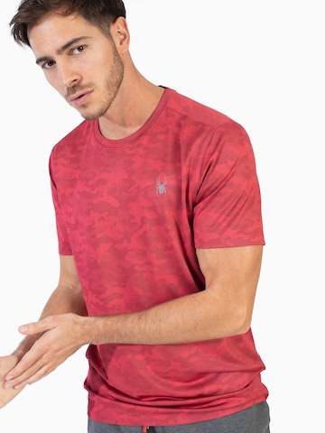 SpyderTehnička sportska majica - crvena boja