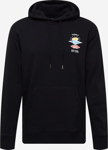 RIP CURL Sweatshirt in Zwart: voorkant