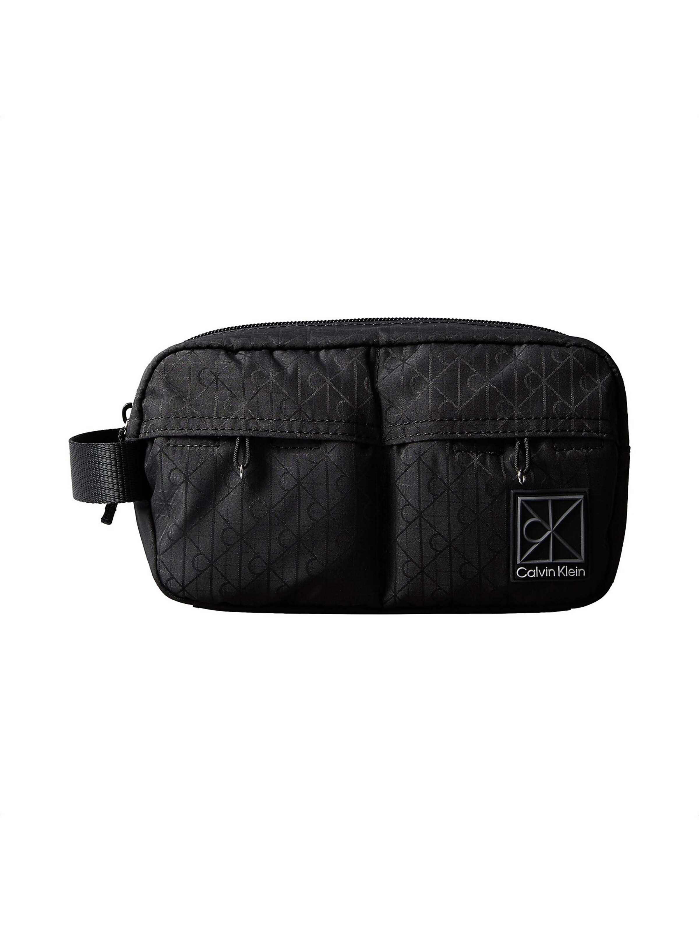 Trousses de toilette Calvin Klein en noir : devant