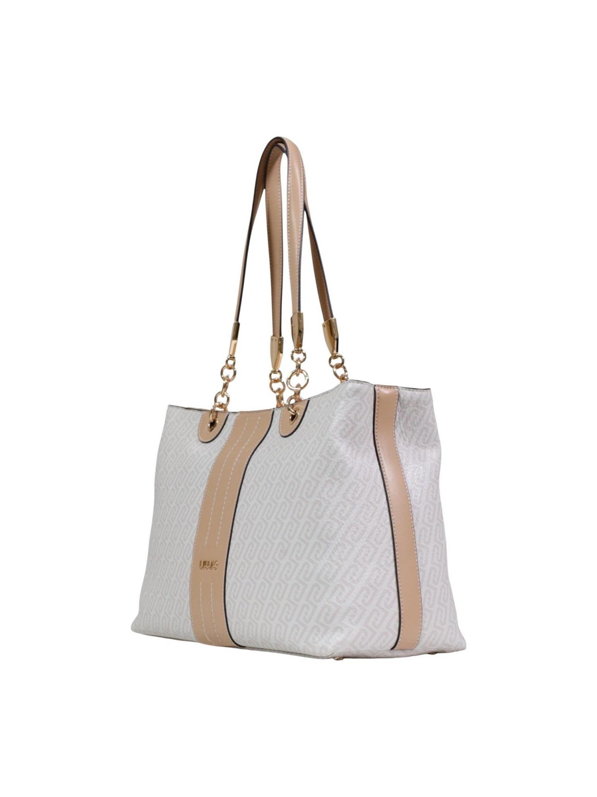 Borsa a spalla 'M TOTE AA6104 E1118' di Liu Jo in bianco