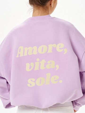 Felpa 'Amore' di MIRONS in lilla