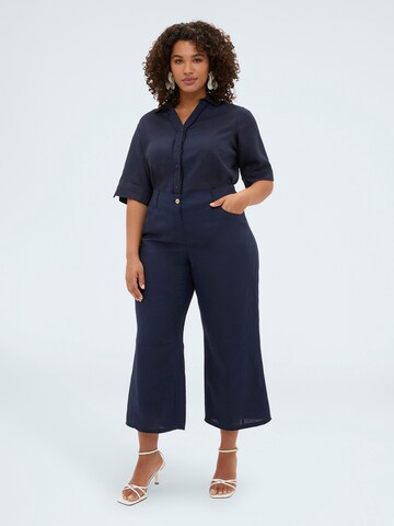 Wide leg Pantaloni di Fiorella Rubino in blu