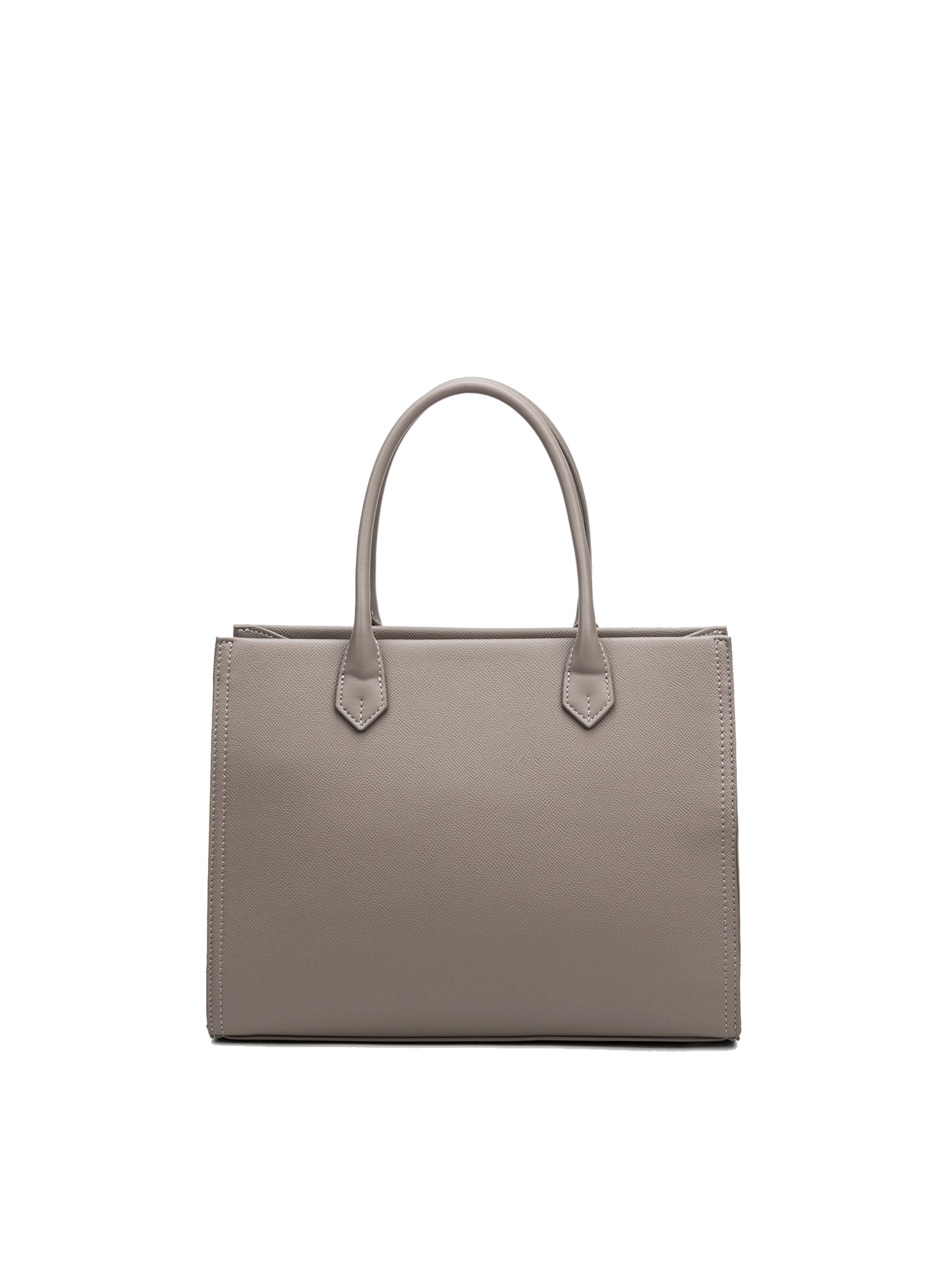 Borsa a mano 'Borsa a Mano Donna Vegan Leather con Zip e Tracolla Rimovibile - David Jones' di David Jones in grigio