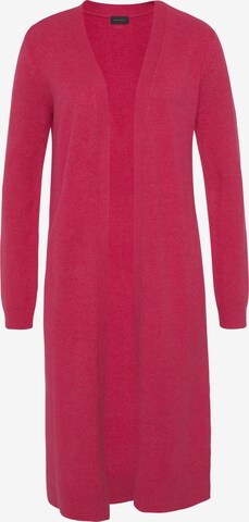 LAURA SCOTT Knit Cardigan in Pink: front