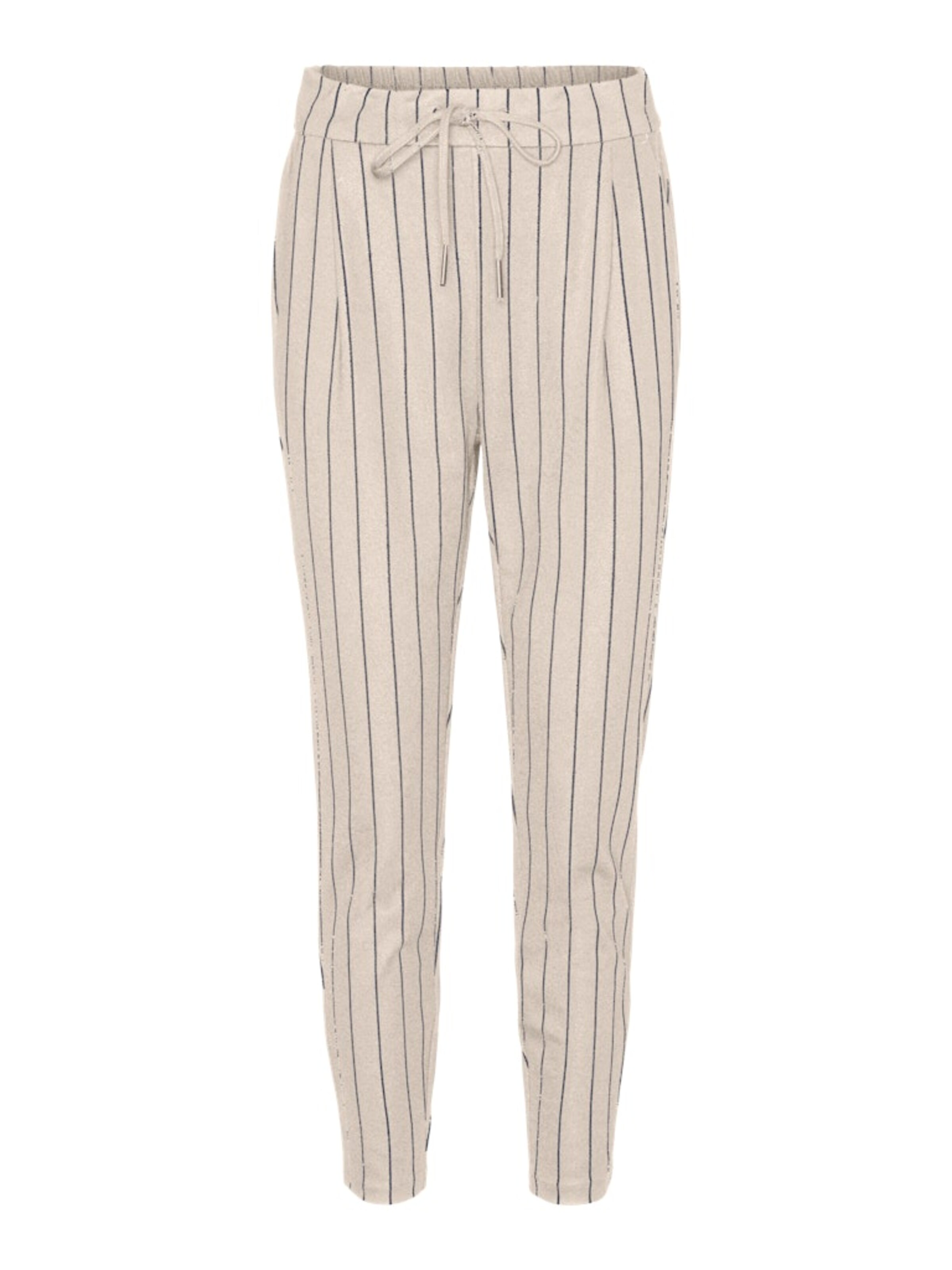 VERO MODA Tapered Pleat-front trousers 'VMEva' in Grey: front