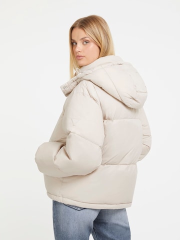 GUESS Winter Jacket in Beige