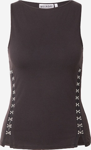 WEEKDAY Toppi värissä musta: etupuoli