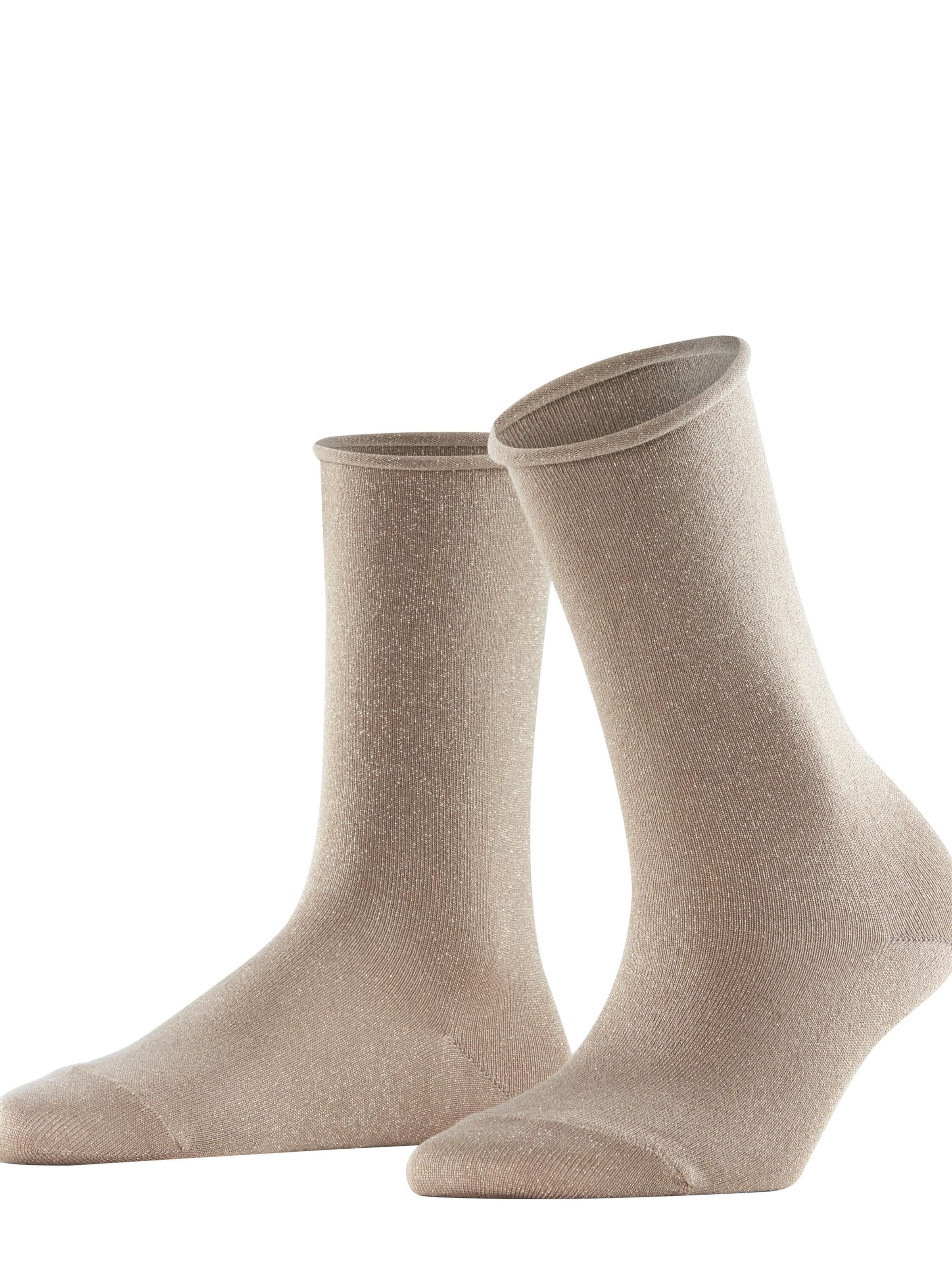 FALKE Socken 'Shiny'‌‌‌‌‌‌ in Beige: Vorderseite