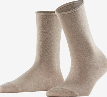 FALKE Socken 'Shiny' in Beige: Vorderseite