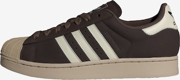 Baskets basses 'Superstar II' ADIDAS ORIGINALS en marron : devant