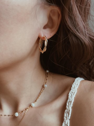 Kamakula Ohrringe 'Twisted Spiral'‌ in Gold