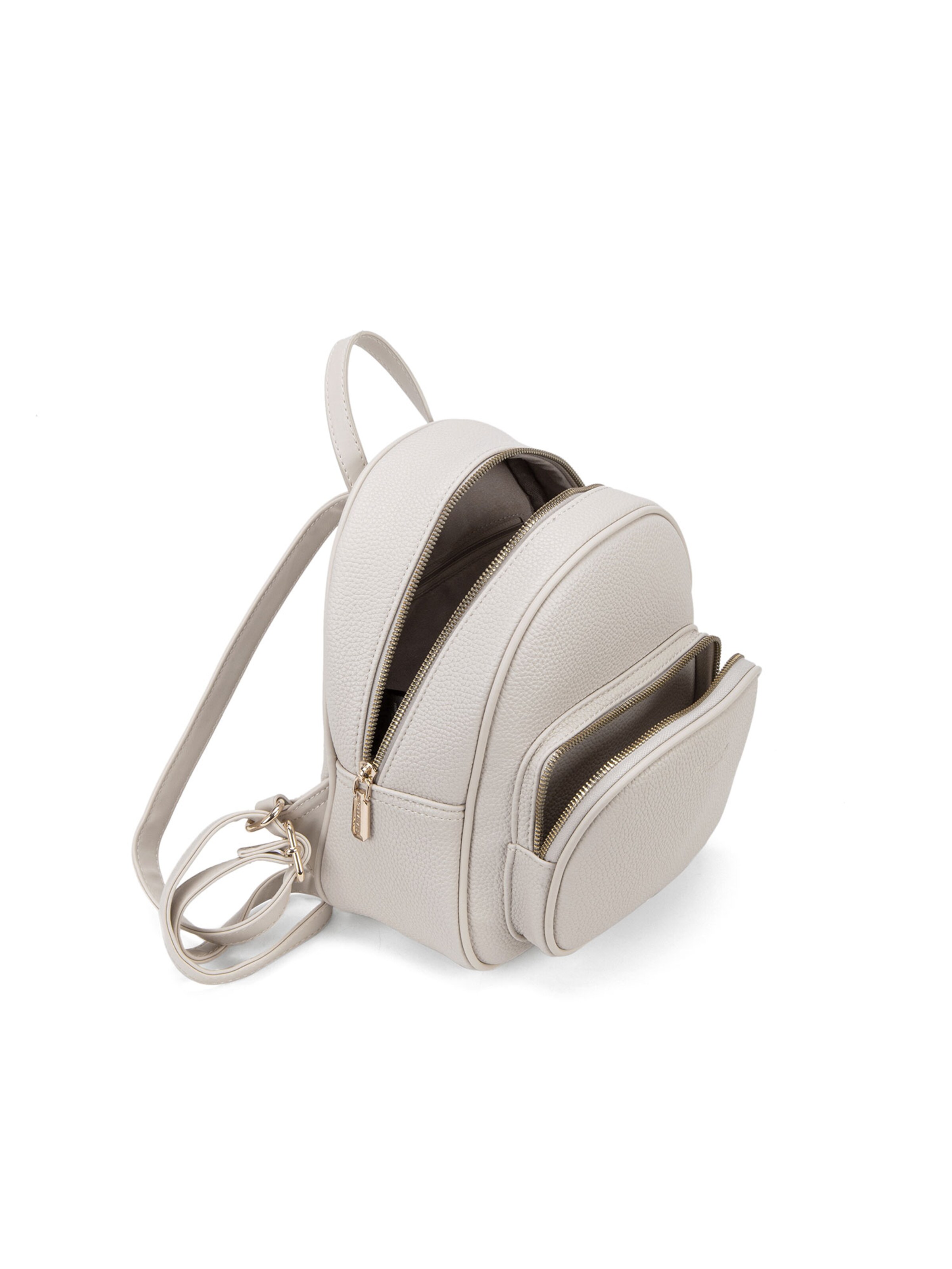Zaino 'Zaino Donna Vegan Leather con Zip e Tasche Organizzate - Diana & Co' di Diana&Co. in beige