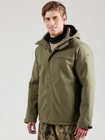 KILLTEC - Casaco outdoor 'KOW 5' em verde: frente