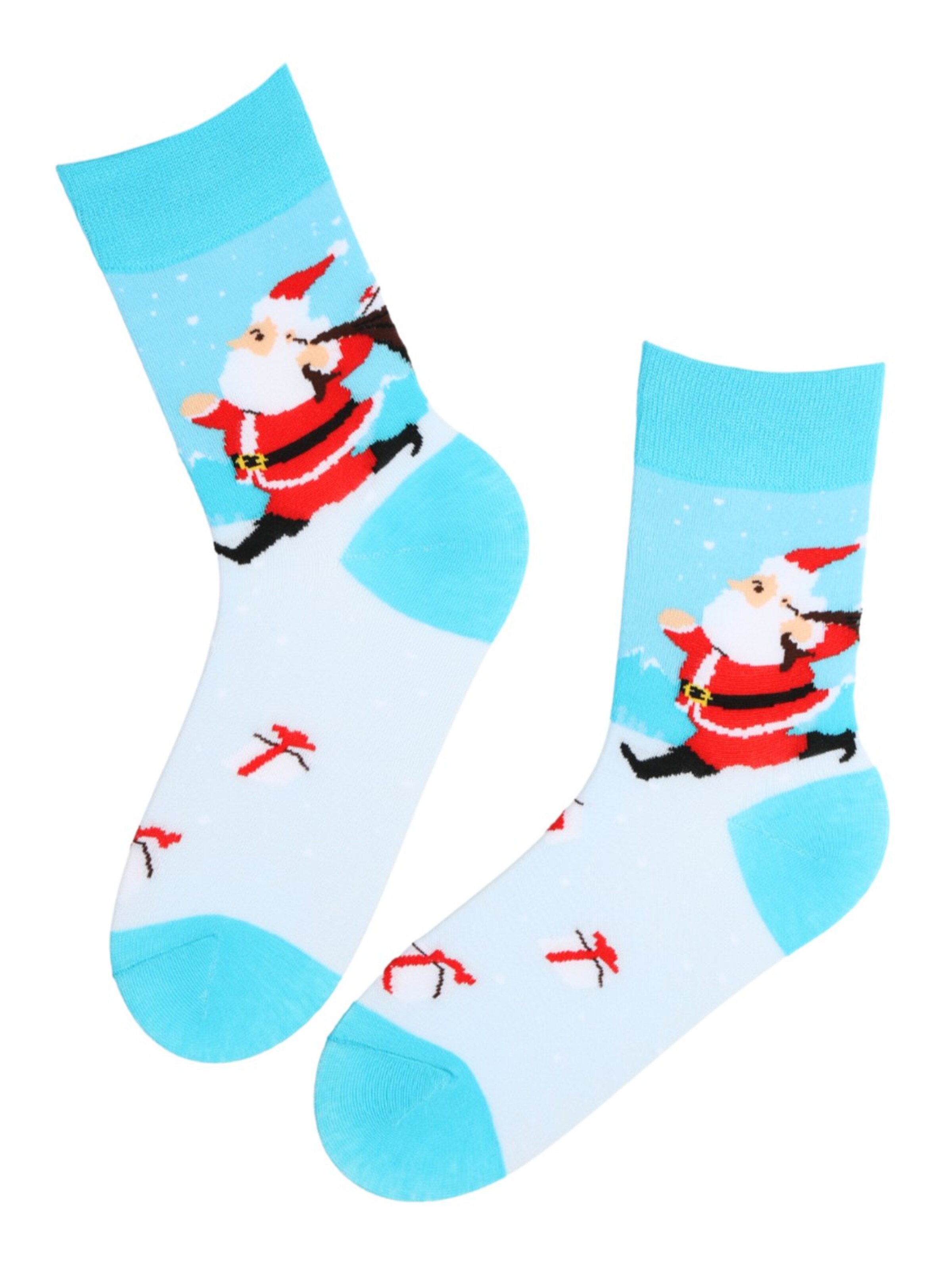 Sokisahtel Chaussettes en 36-40 en bleu clair, Vue avec produit