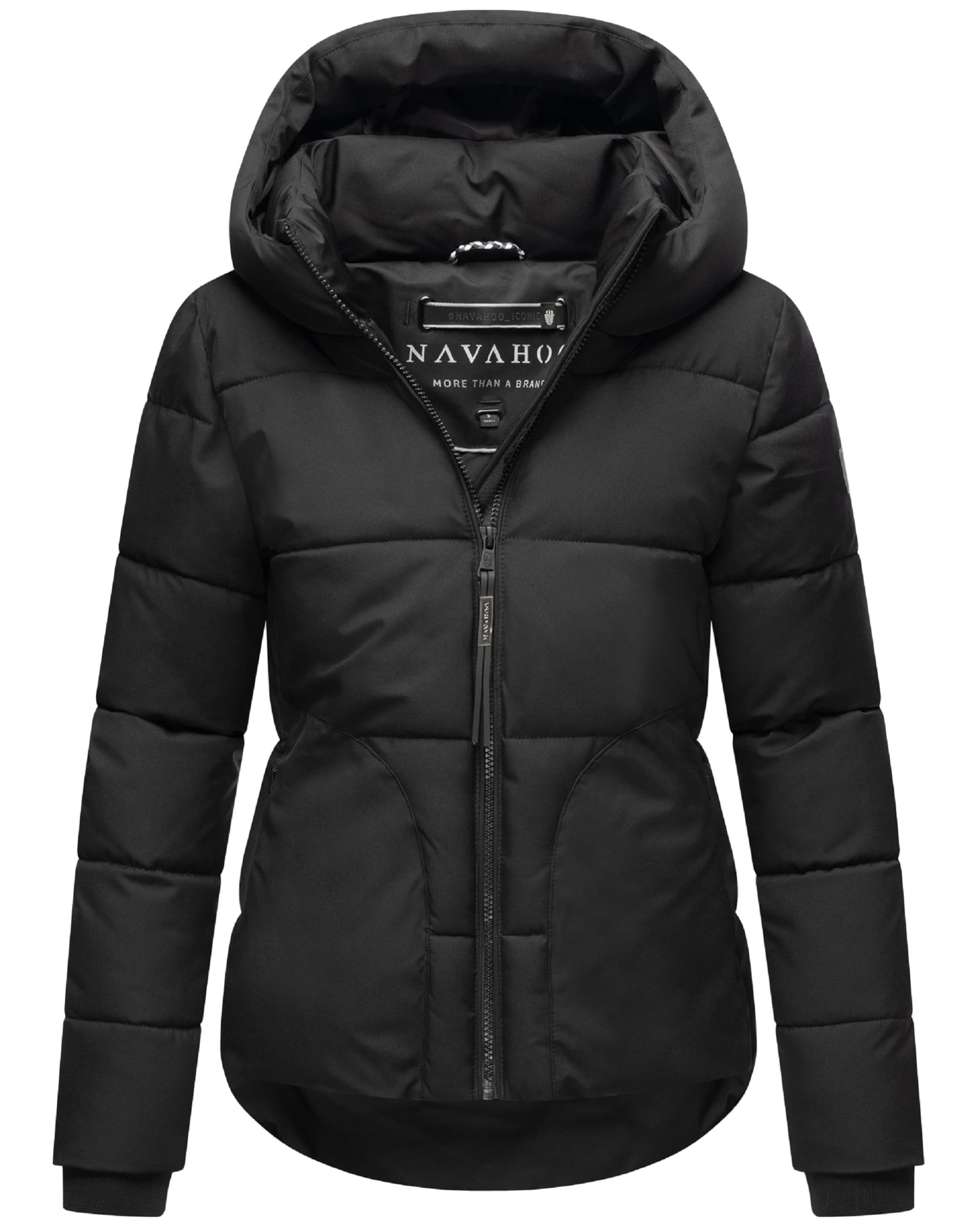 Veste d’hiver &#x27;Lachperle XIV&#x27; NAVAHOO en noir : devant
