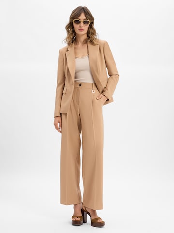 JOOP! Regular Pleat-front trousers ' Paris ' in Brown