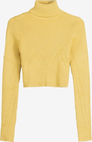 Pull-over Bershka en jaune : devant