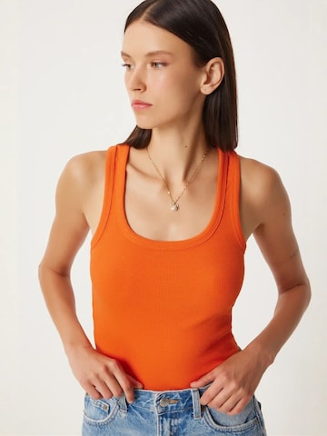 Haut 'Tanktops & Camis' Happiness İstanbul en orange : devant