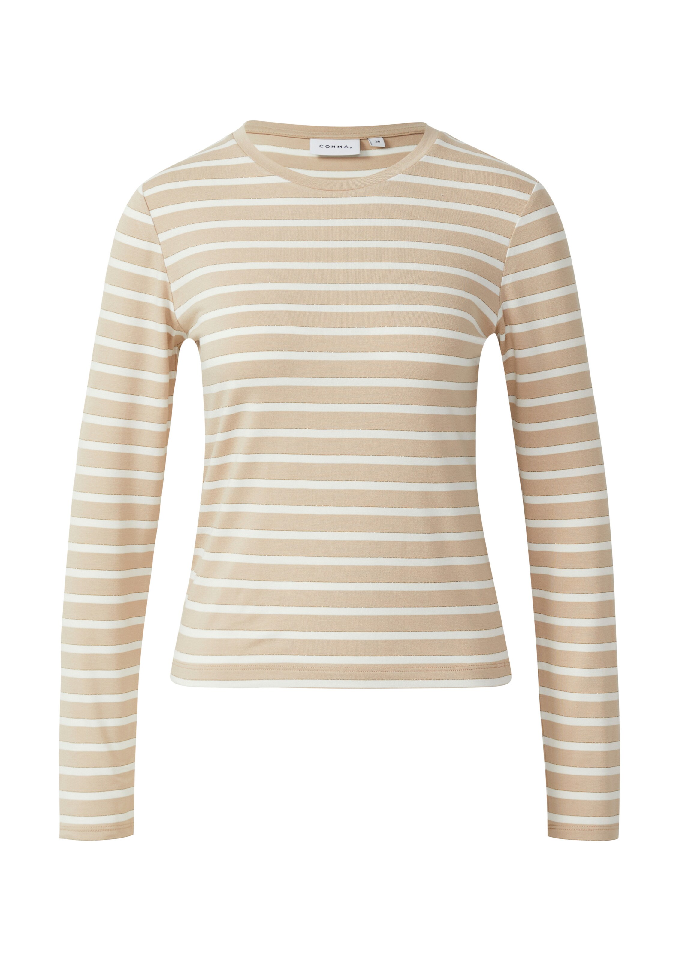 COMMA Футболка в Бежевый: спереди