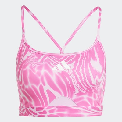 ADIDAS PERFORMANCE Soutien-gorge de sport en orchidée / blanc, Vue avec produit