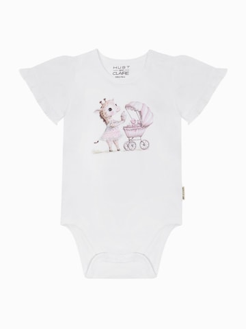 Hust & Claire Strampler/Body 'HCBritt Giraf'‌‌ in Weiß: Vorderseite