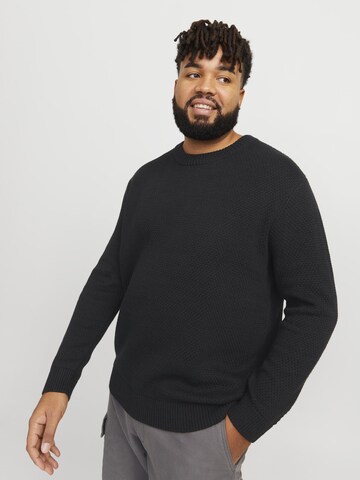 Jack & Jones Plus Pullover i sort: forside