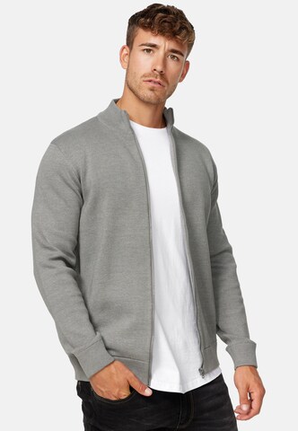 INDICODE JEANS Sweater 'Marco' in Grey: front