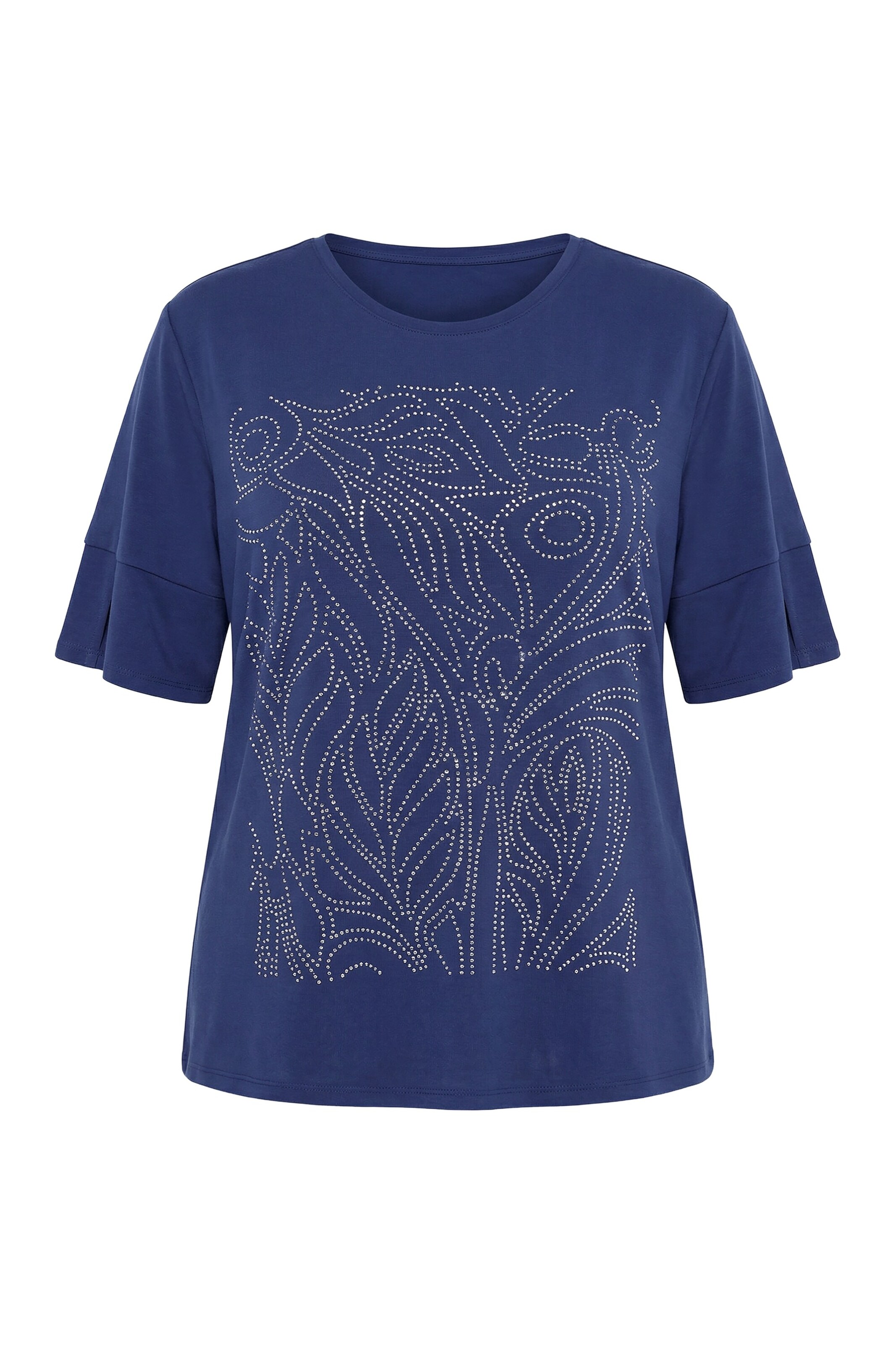 Ulla Popken Shirt in Blau: Vorderseite