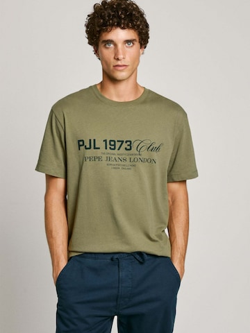 T-Shirt 'Malcom' Pepe Jeans en vert : devant