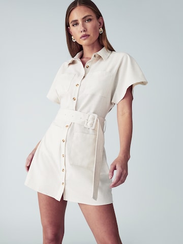 Willa Skjortklänning 'Zel' i beige: framsida