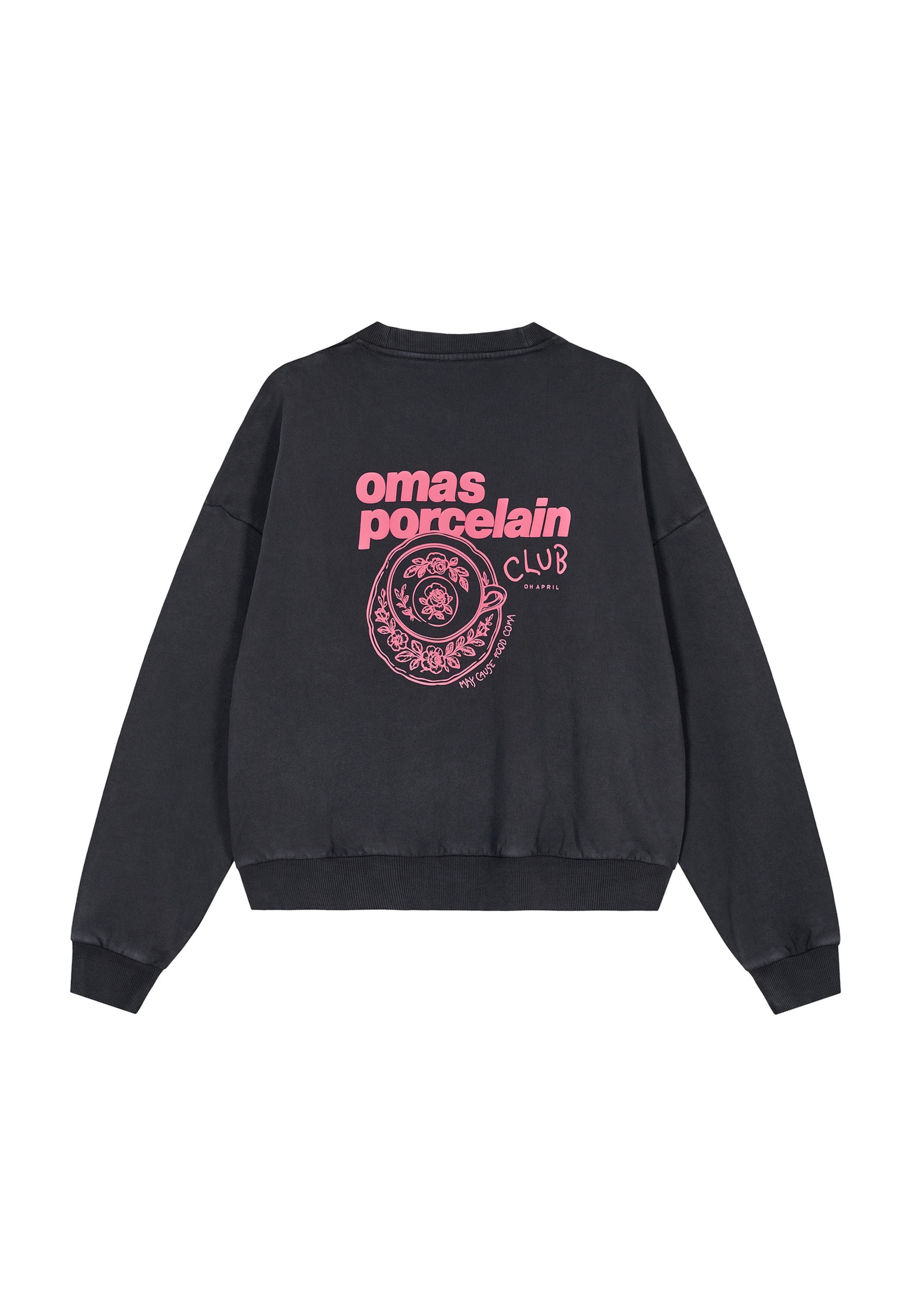 OH APRIL Sweatshirt 'Porcellain' in Grijs