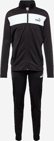 PUMA - Fato de treino 'Poly' em preto: frente