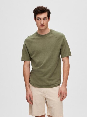 SELECTED HOMME Sweater 'Daniel' in Green: front