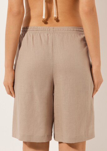 CALZEDONIA Loose fit Pants in Beige