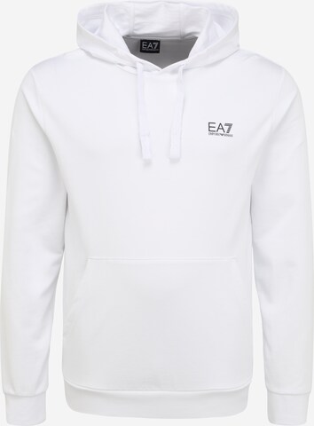 Sweat-shirt 'Felpa' EA7 Emporio Armani en blanc : devant