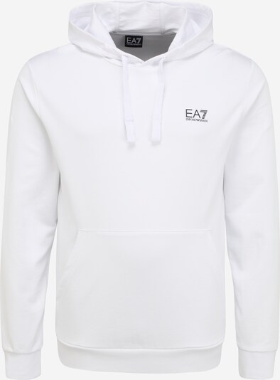 EA7 Emporio Armani Sweatshirt 'Felpa' in de kleur Zwart / Wit, Productweergave