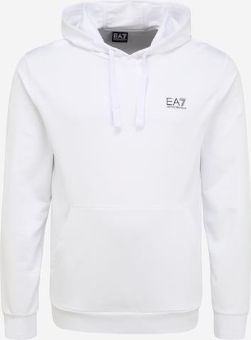 EA7 Emporio Armani Sweatshirt in White: front