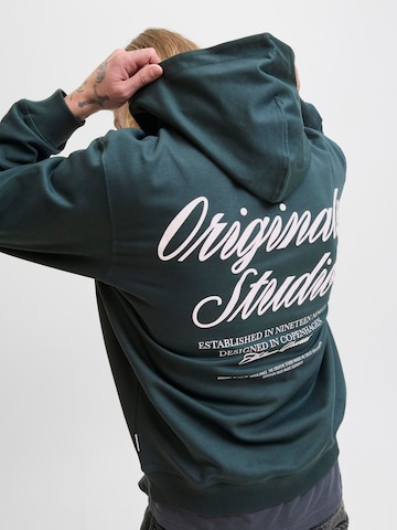 JACK & JONES Sweatshirt 'JORNorrebro' in Groen