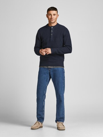 JACK & JONES Sweter 'Clark' w kolorze niebieski