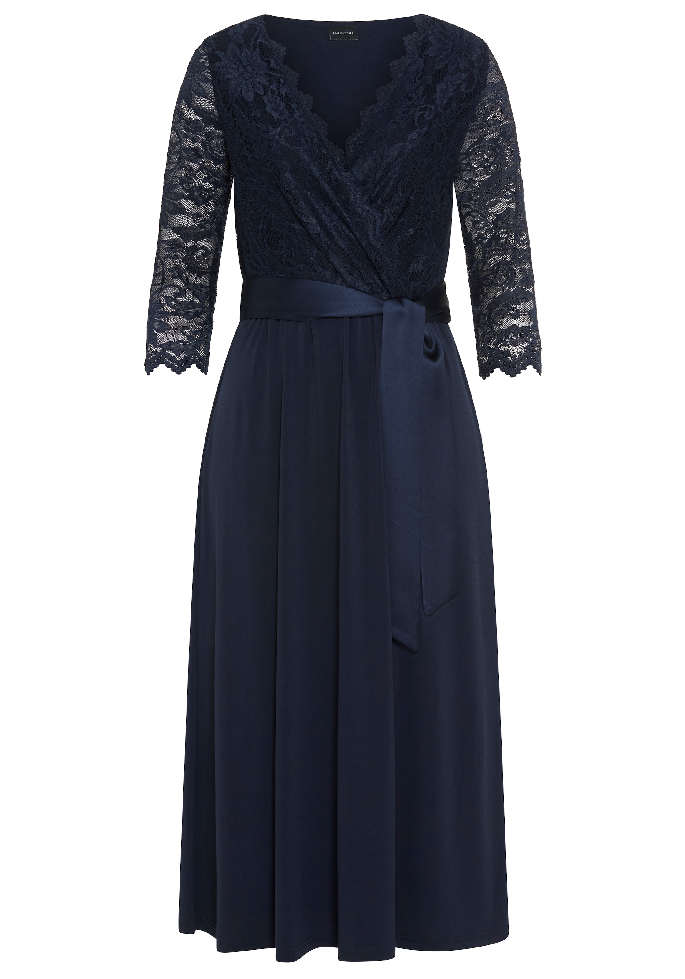 LAURA SCOTT Evening Dress in Blue: front